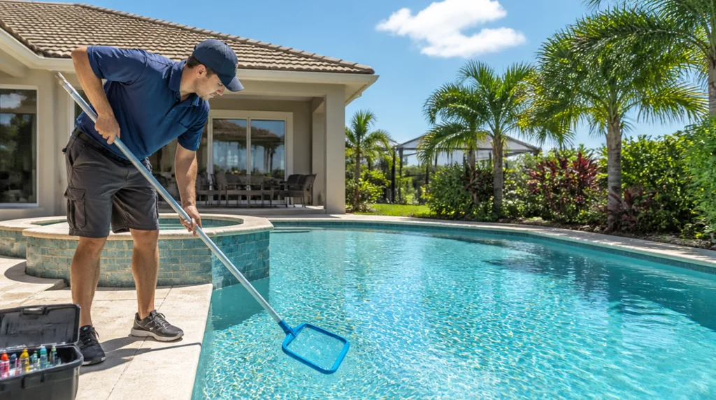 What Is Included in Weekly Pool Service in Boca Raton?
